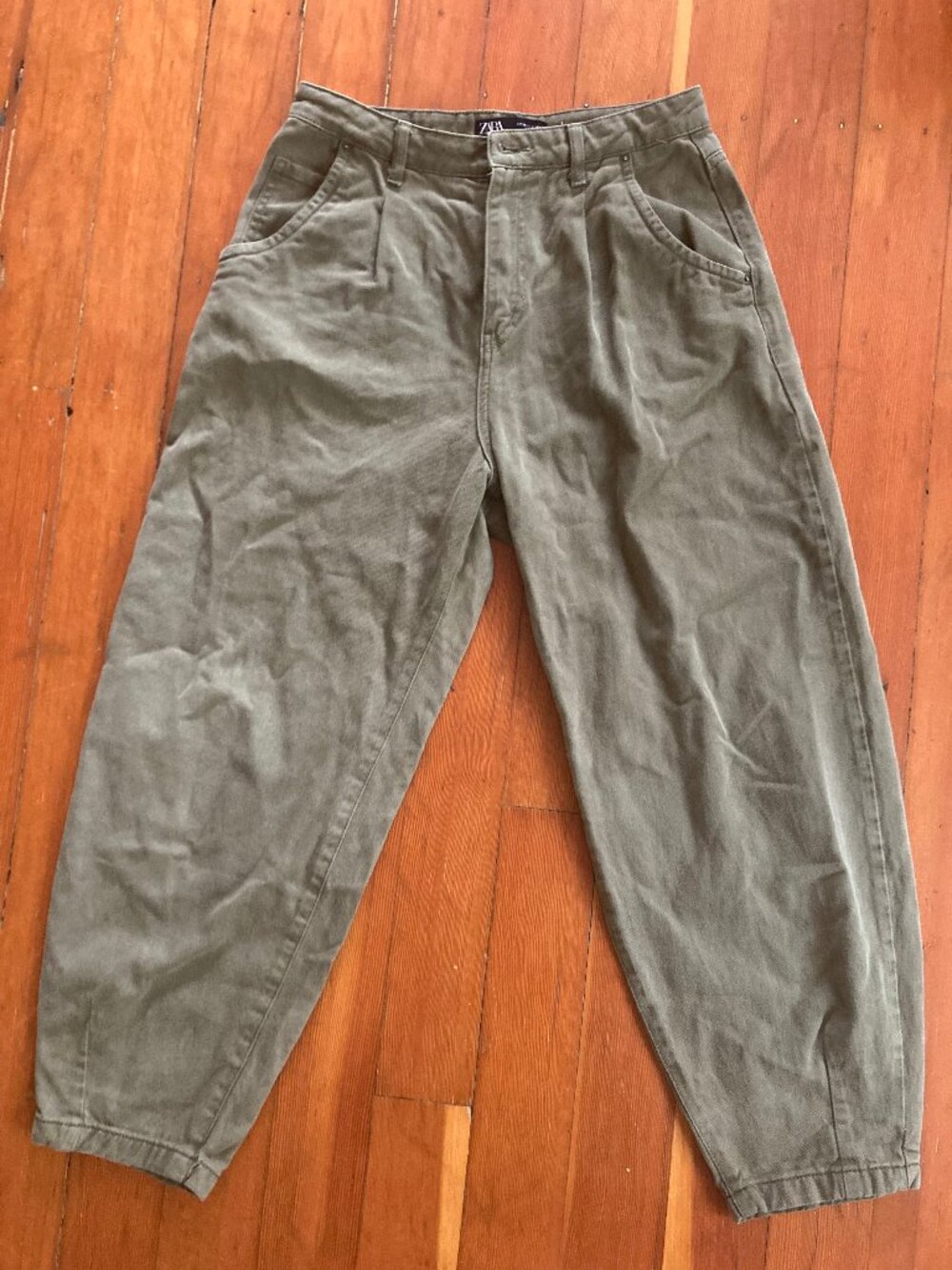 Zara denim balloon pants